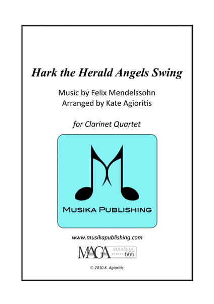 Hark the Herald Angels Swing - Jazz Carol for Clarinet Quartet image number null