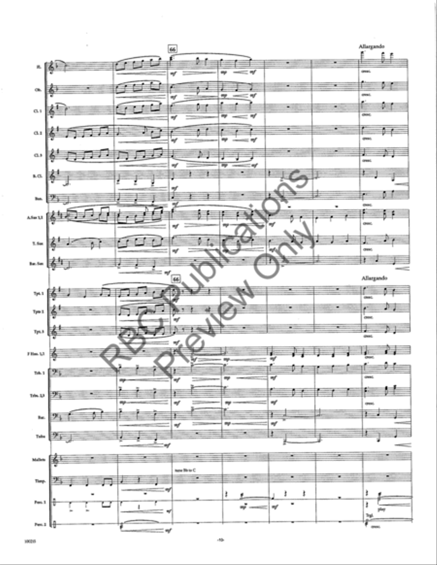 Cantica (Score) Cantica (Score) Concert Band scores gallery preview page 12