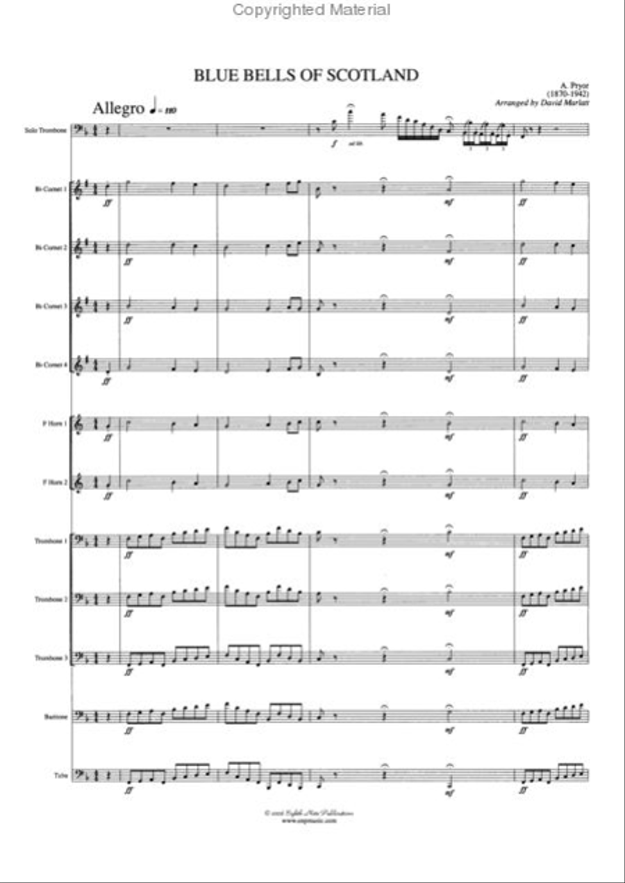 Blue Bells of Scotland Small Ensemble scores gallery preview page 2