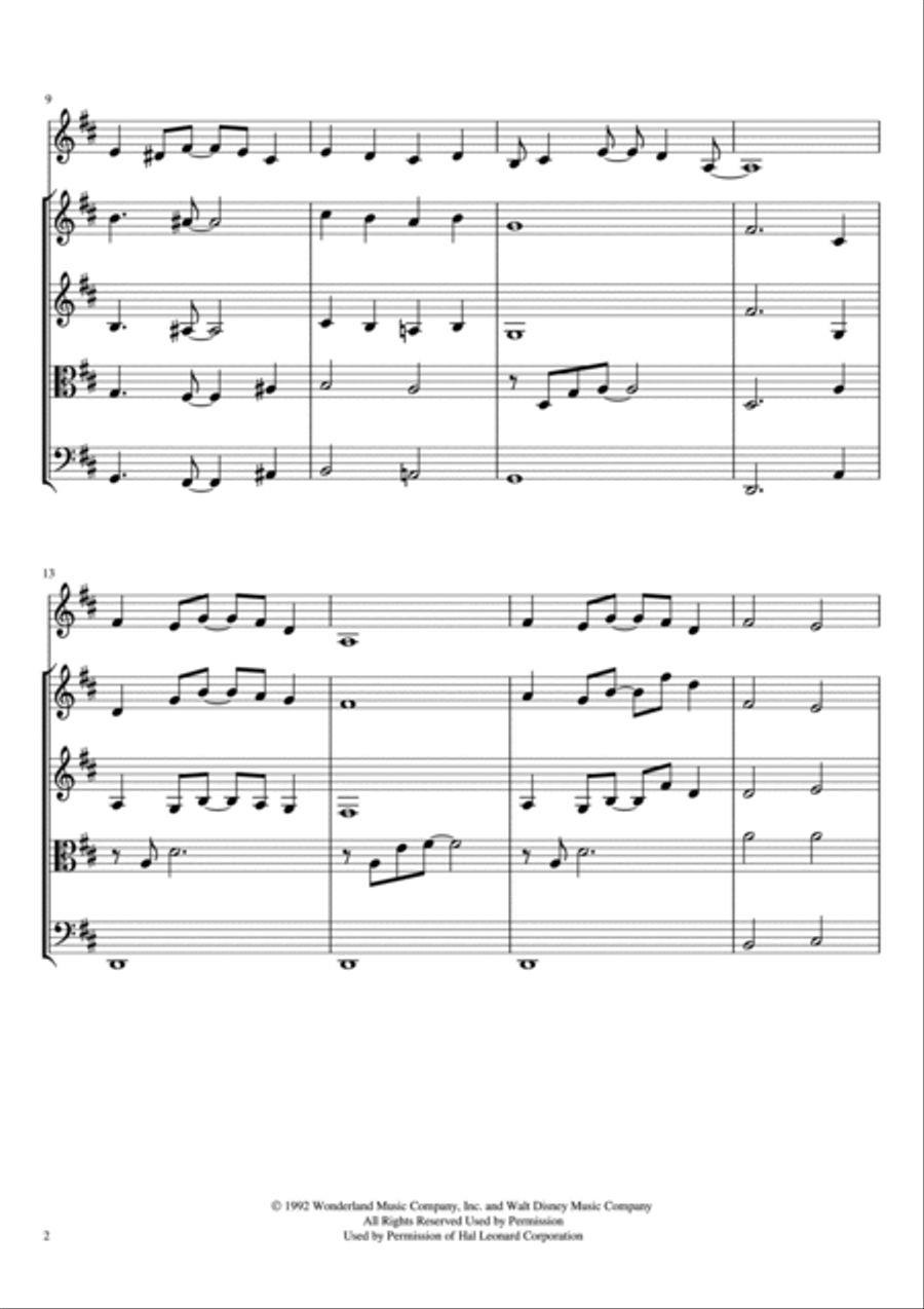 A Whole New World (from 'Aladdin') Small Ensemble scores gallery preview page 2