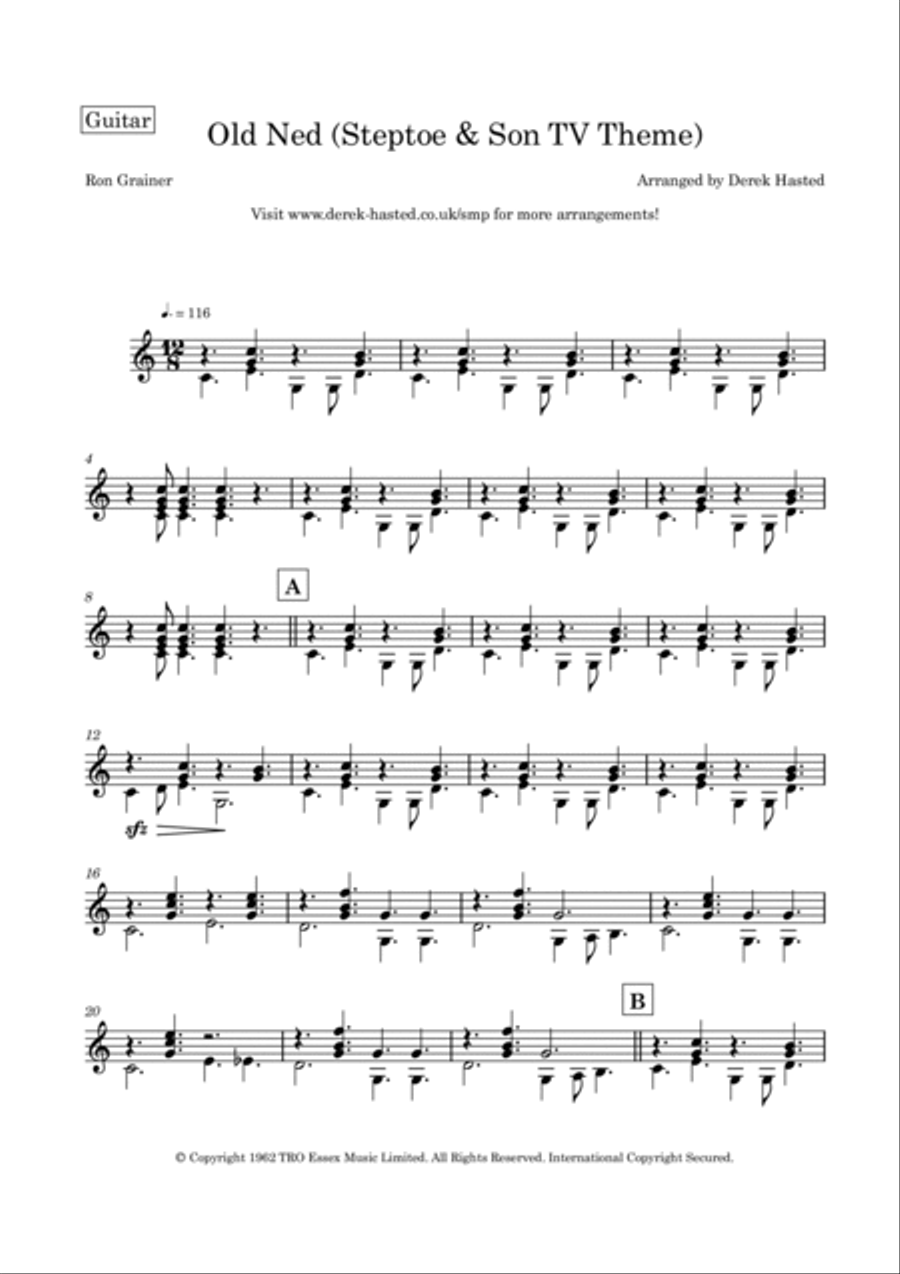 Old Ned (theme From Steptoe And Son) Flute scores gallery preview page 6
