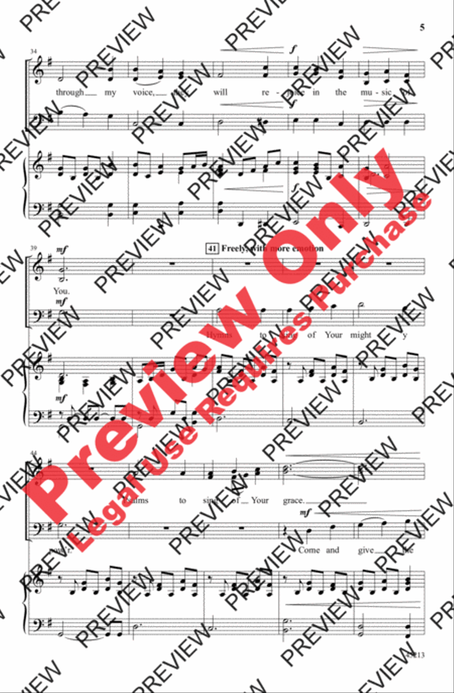 Give Me a Song 3-Part scores gallery preview page 5