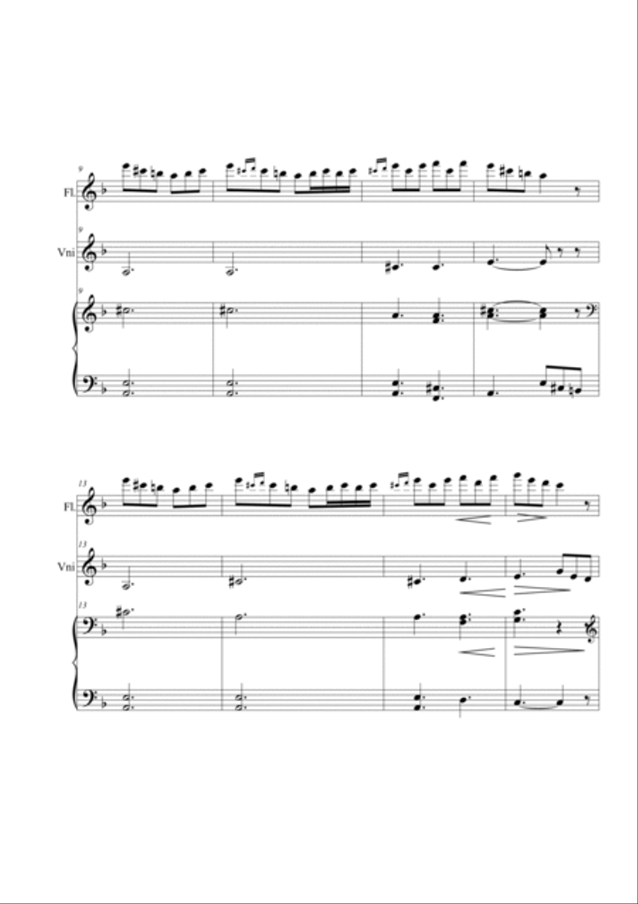 The Morning Mood Trio The Morning Mood Trio Flute scores gallery preview page 2
