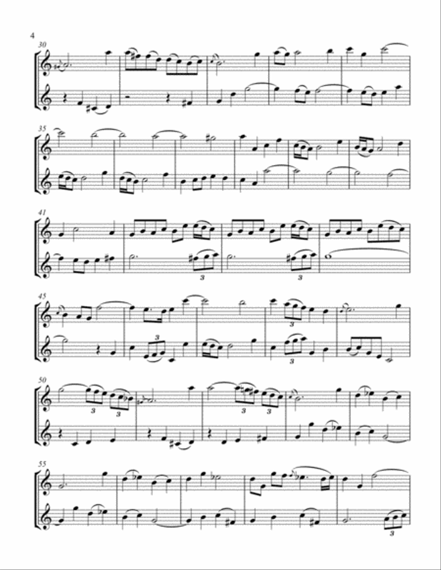 Melodic Duets for Two Euphoniums (Treble clef Bb) Brass Duet scores gallery preview page 5
