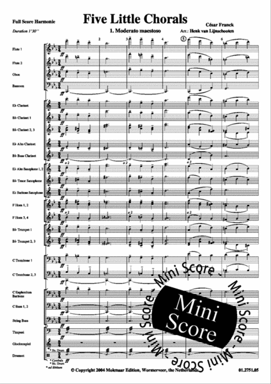 Five Little Chorals Five Little Chorals Concert Band scores gallery preview page 5