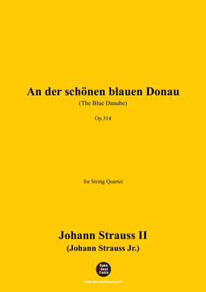 Book cover for Johann Strauss II-An der schönen blauen Donau(The Blue Danube),,for String Quartet