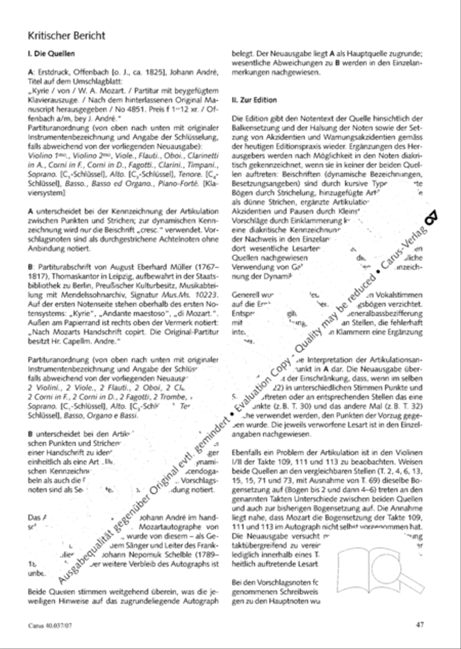 Kyrie in D minor 4-Part scores gallery preview page 48