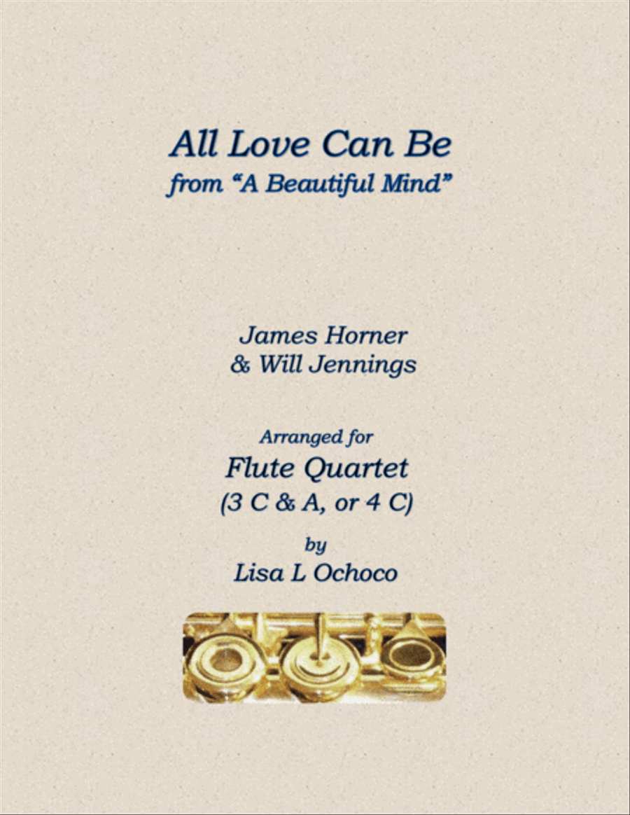 All Love Can Be Flute Quartet scores gallery preview page 1