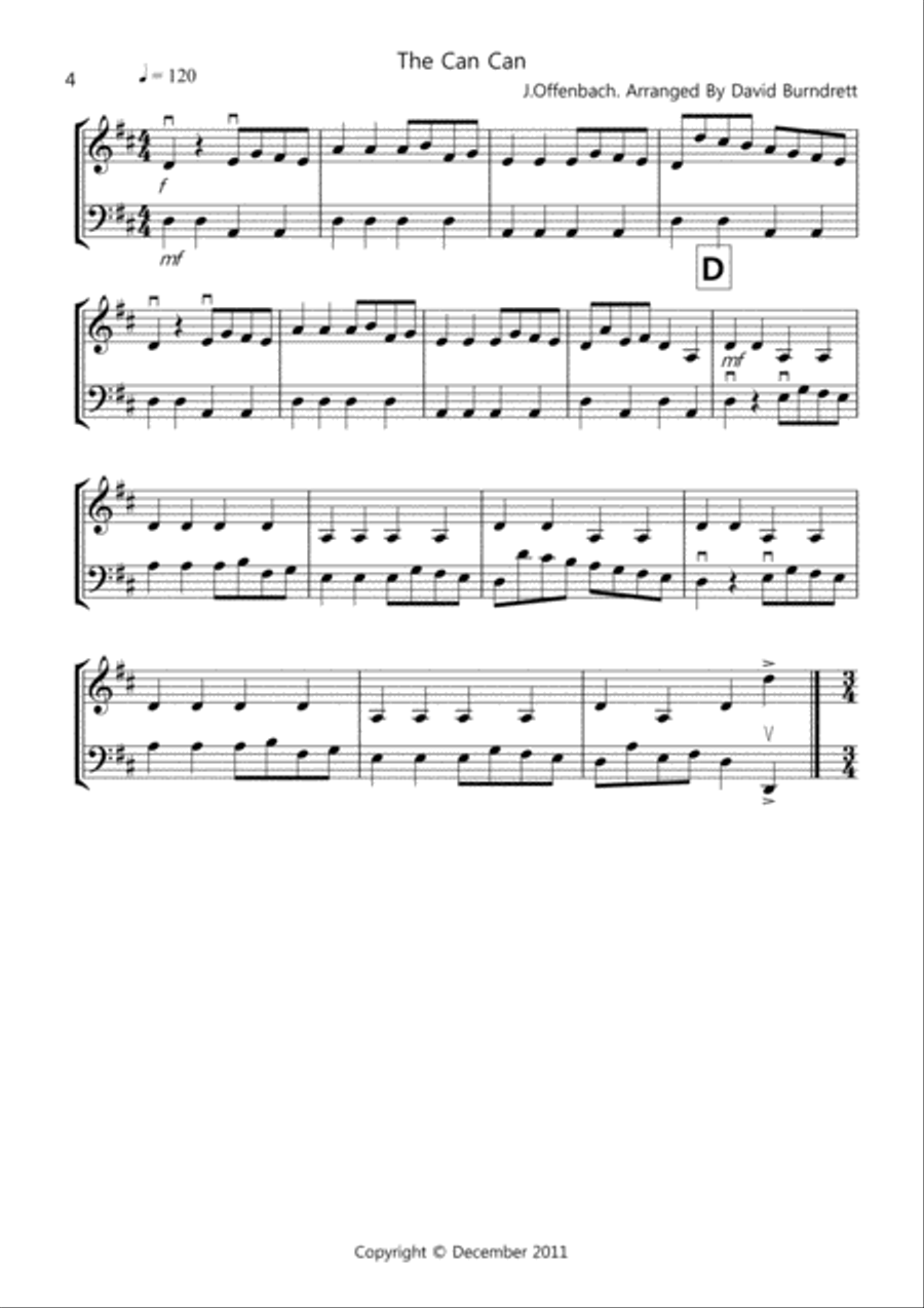 8 Easy Duets for Violin And Cello String Duet scores gallery preview page 4