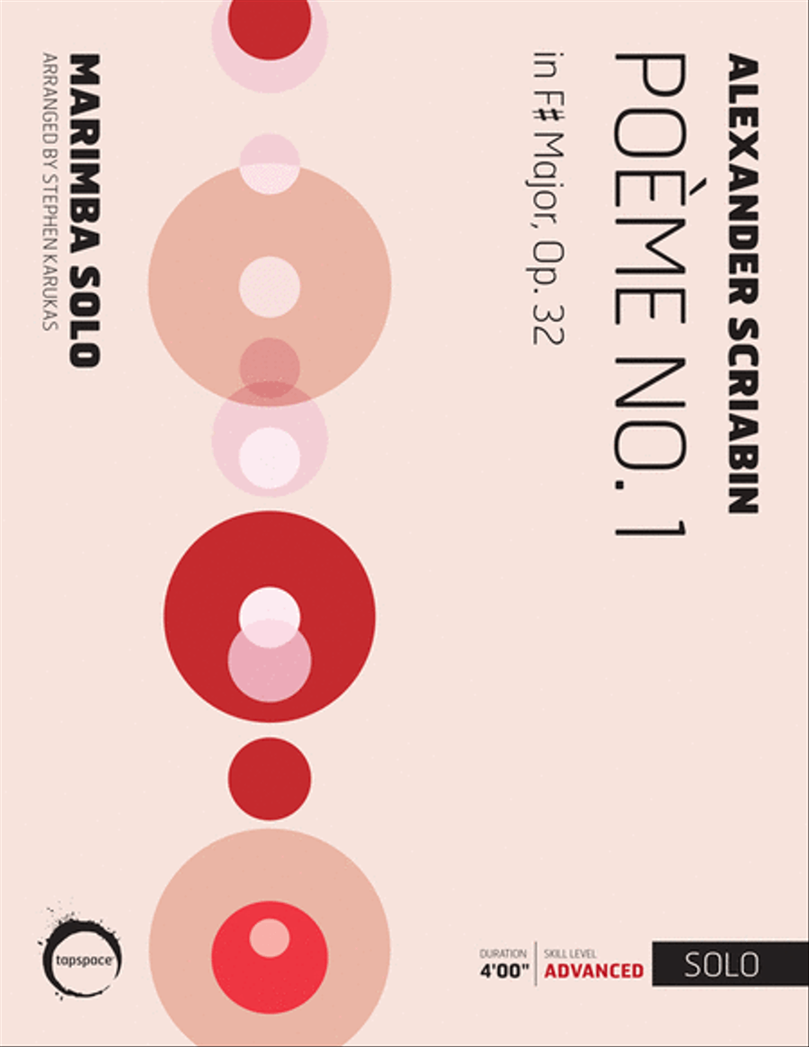 Poeme No. 1 Poeme No. 1 Marimba scores gallery preview page 1