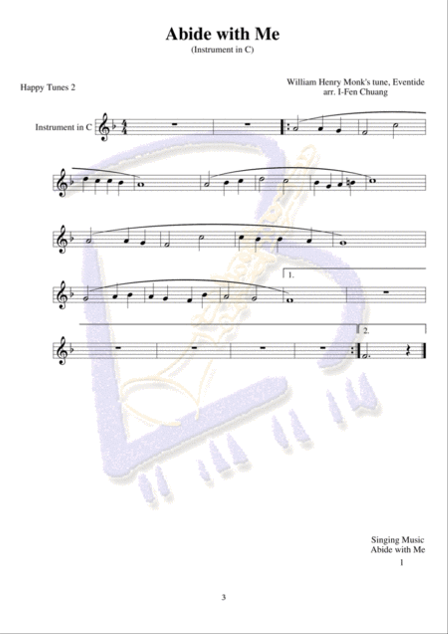 Abide with Me English Horn scores gallery preview page 3