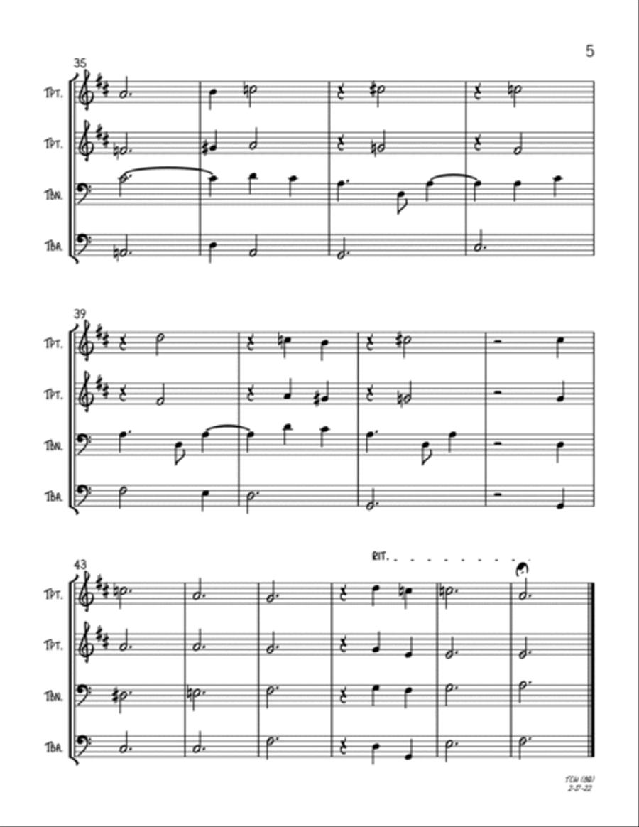 The Christmas Waltz The Christmas Waltz Trombone scores gallery preview page 5