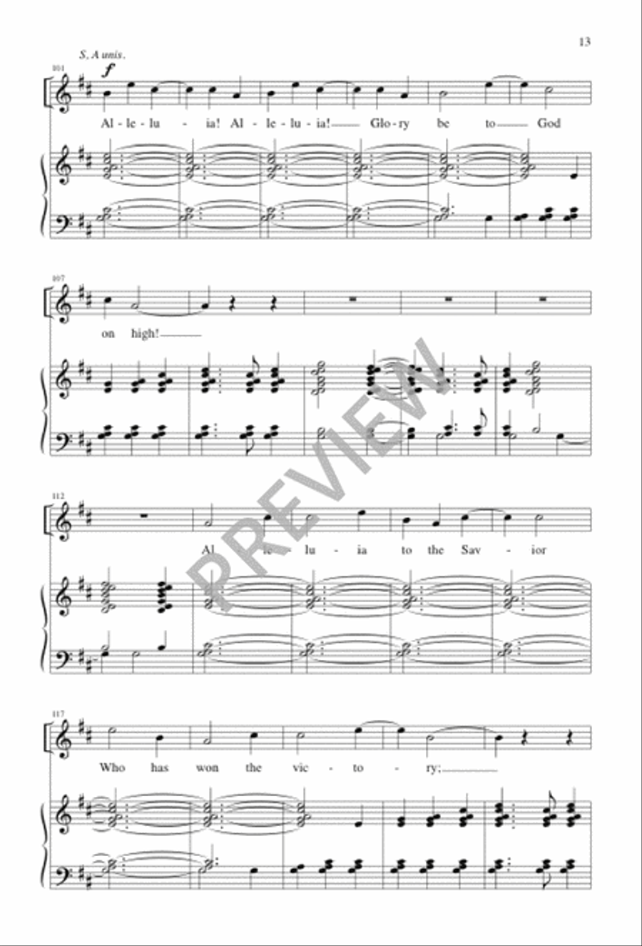 Alleluia! Alleluia! Hearts and Voices Heavenward Raise SA scores gallery preview page 12