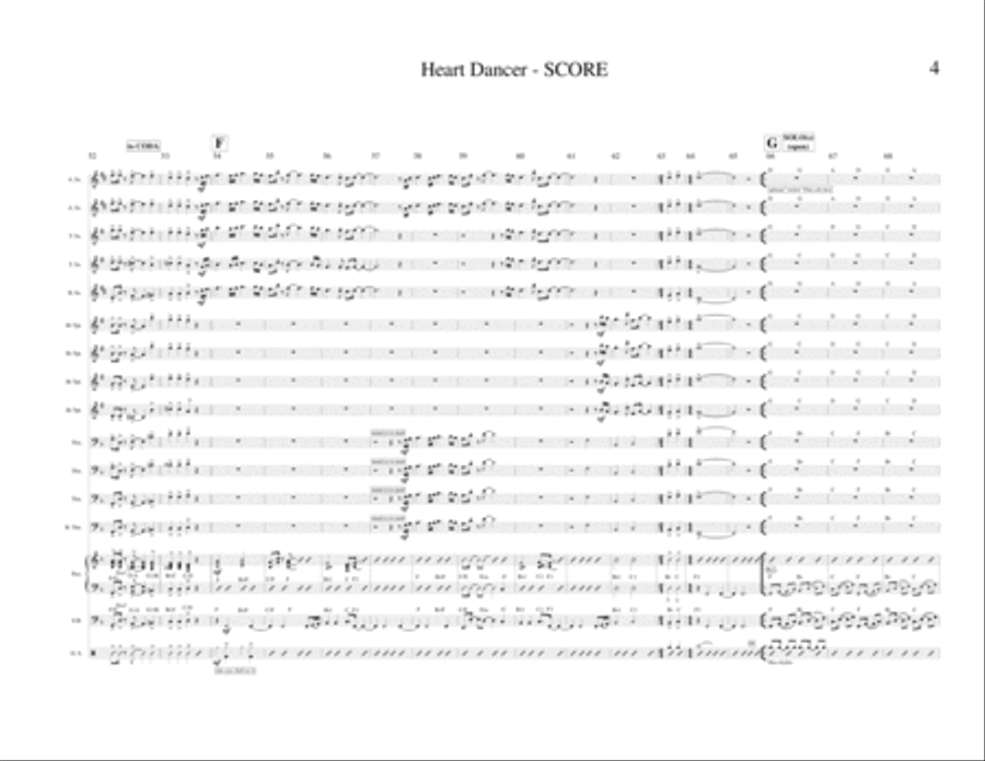 Heart Dancer (Jazz Band) Jazz Ensemble scores gallery preview page 4