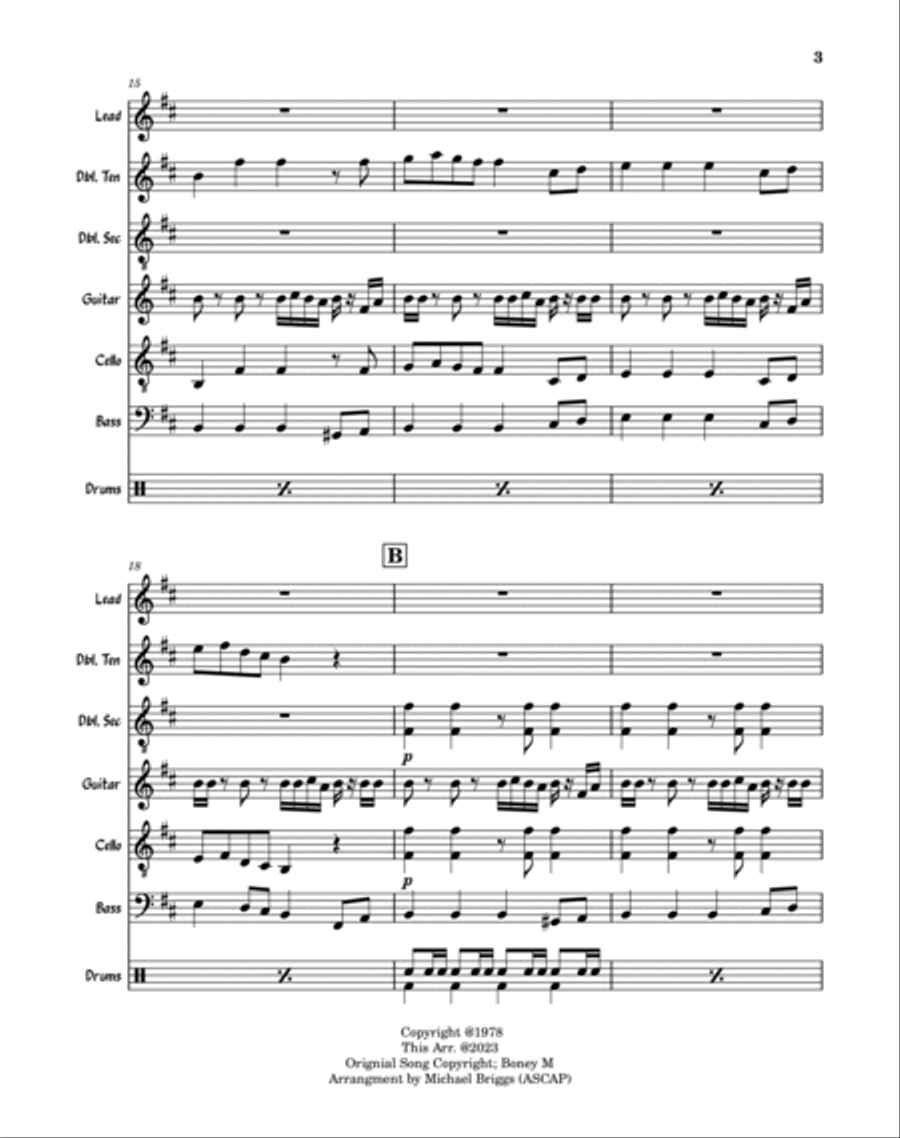 Rasputin Jazz Ensemble scores gallery preview page 3