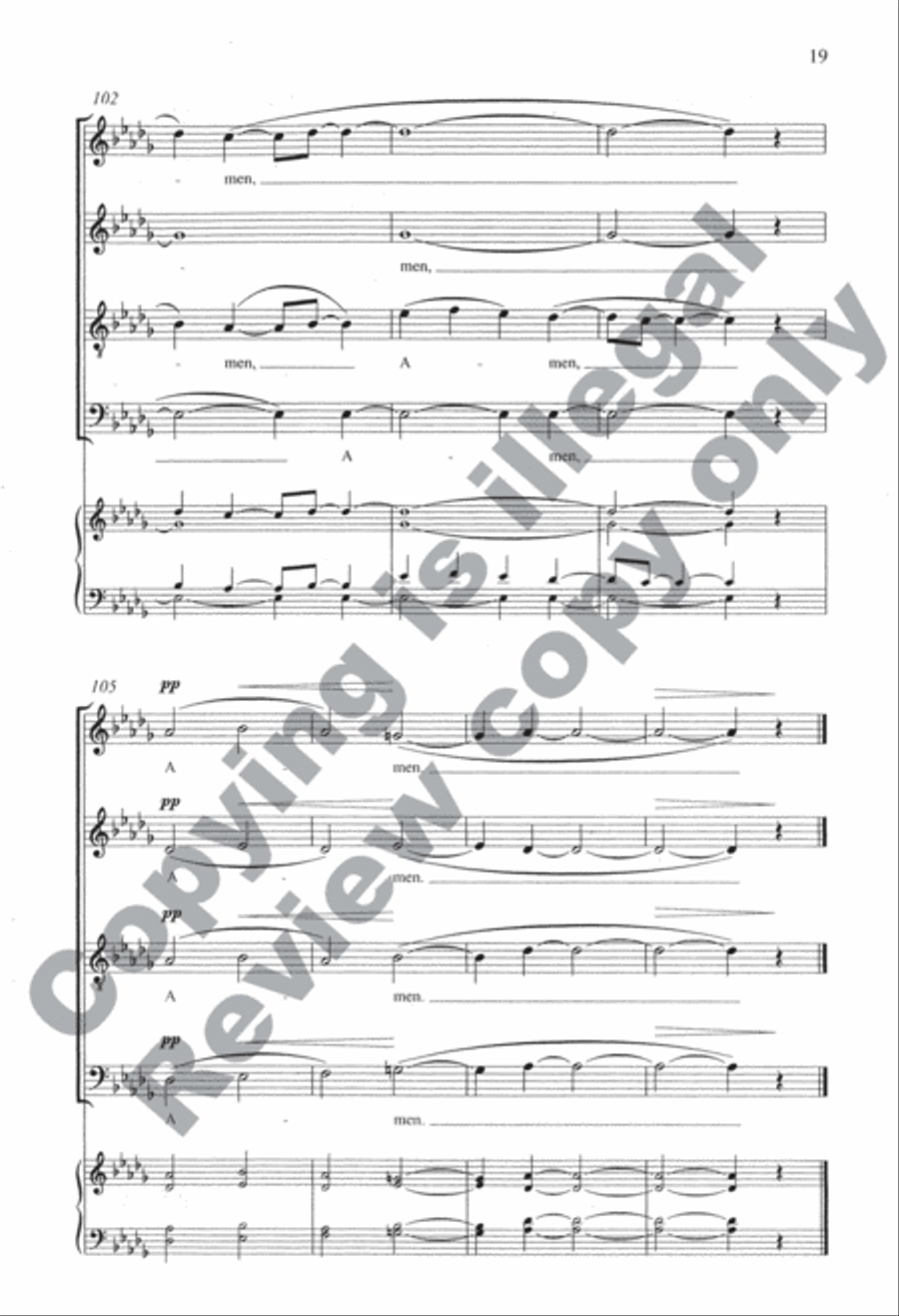 Ubi Caritas 4-Part scores gallery preview page 20