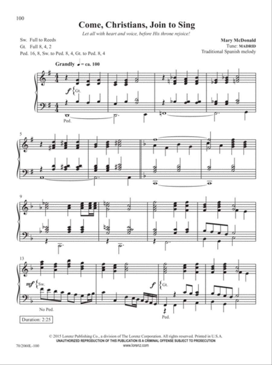 Easy Organ Library, Vol. 62 Organ Solo scores gallery preview page 59