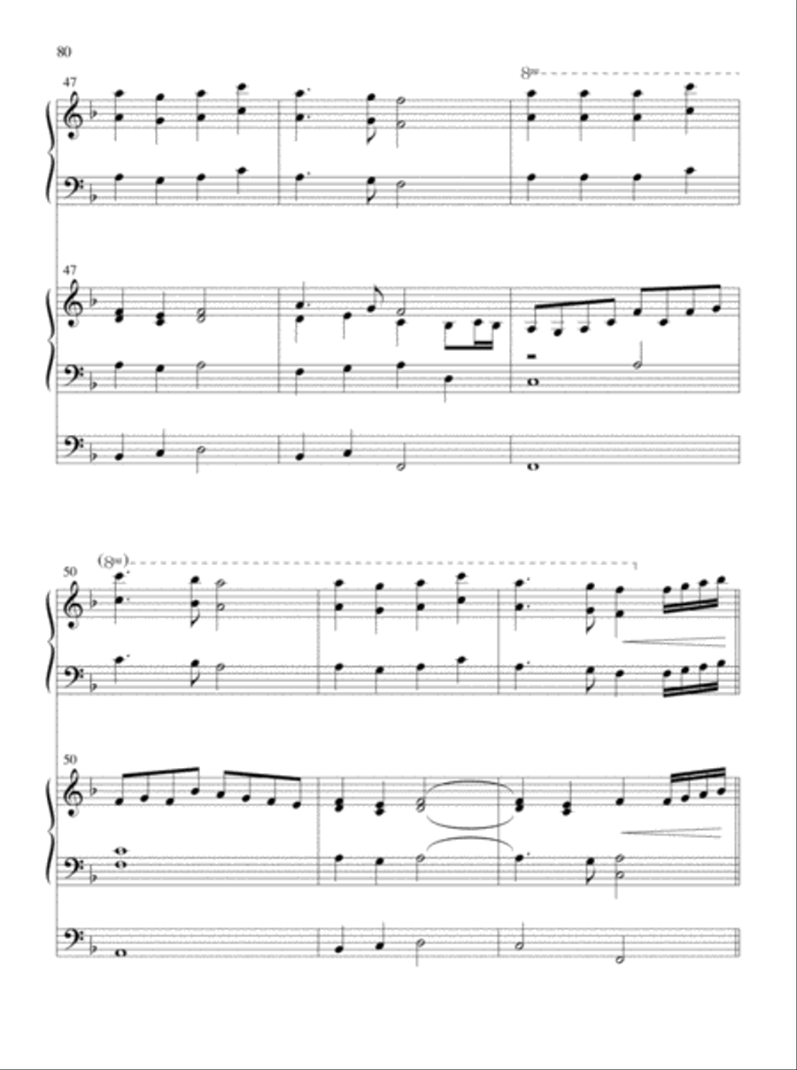 Glory and Honor, Praise and Adoration! Organ scores gallery preview page 46