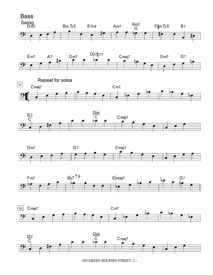 On Green Dolphin Street On Green Dolphin Street Jazz Ensemble scores gallery preview page 3