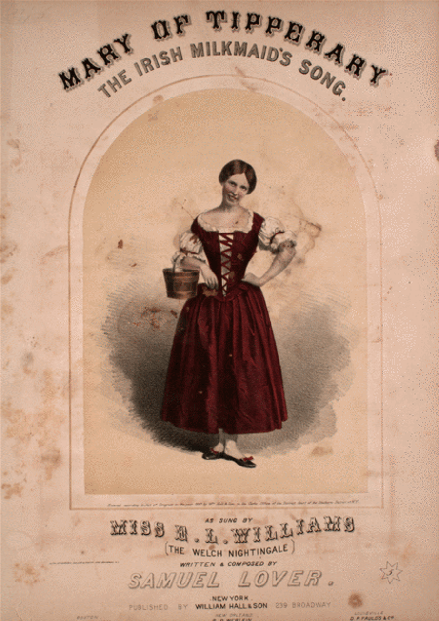 Mary of Tipperary. The Irish Milkmaid's Song Voice scores gallery preview page 1