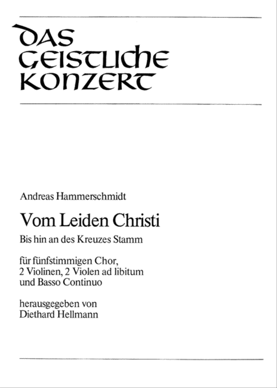 Vom Leiden Christi SSATB scores gallery preview page 1