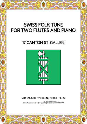Swiss Folk Dance for two flutes and piano – 17 Canton St. Gallen – Jupiter-Galopp
