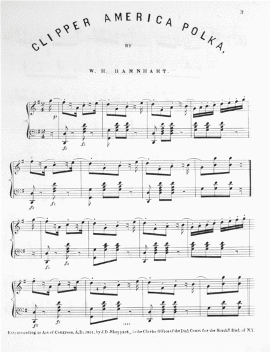 The Clipper America Polka Piano Solo scores gallery preview page 2