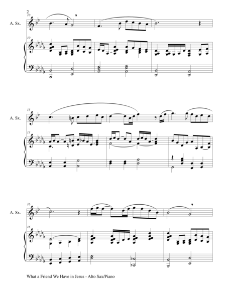 Gary Lanier: 3 INSPIRATIONAL HYMNS, Set III (Duets for Alto Sax & Piano) image number null