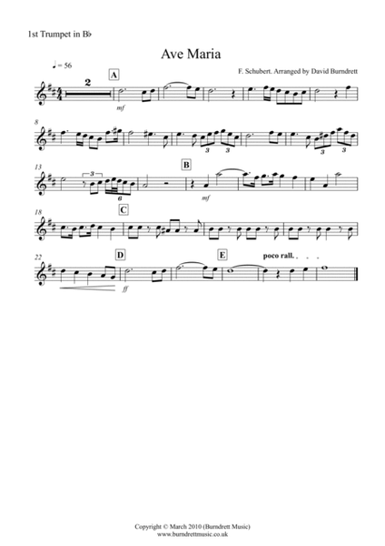Ave Maria for Brass Quintet image number null