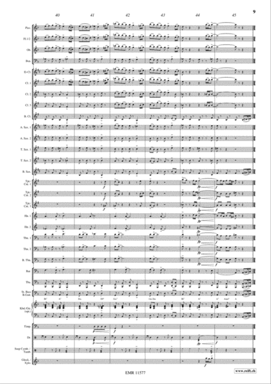 Flight To Buenos Aires Concert Band scores gallery preview page 10