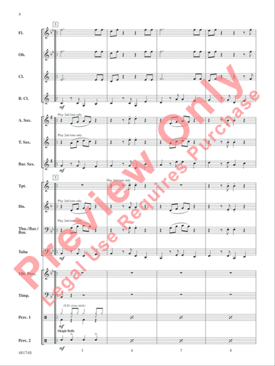 Swingin' Wonderland Swingin' Wonderland Concert Band scores gallery preview page 5