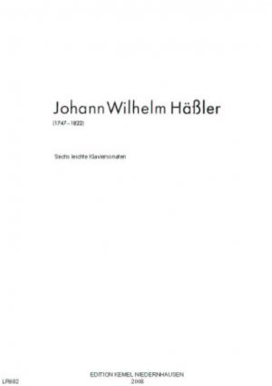Sechs leichte Klaviersonaten Hoffmann-Erbrecht, Lothar, ed Piano Solo scores gallery preview page 1
