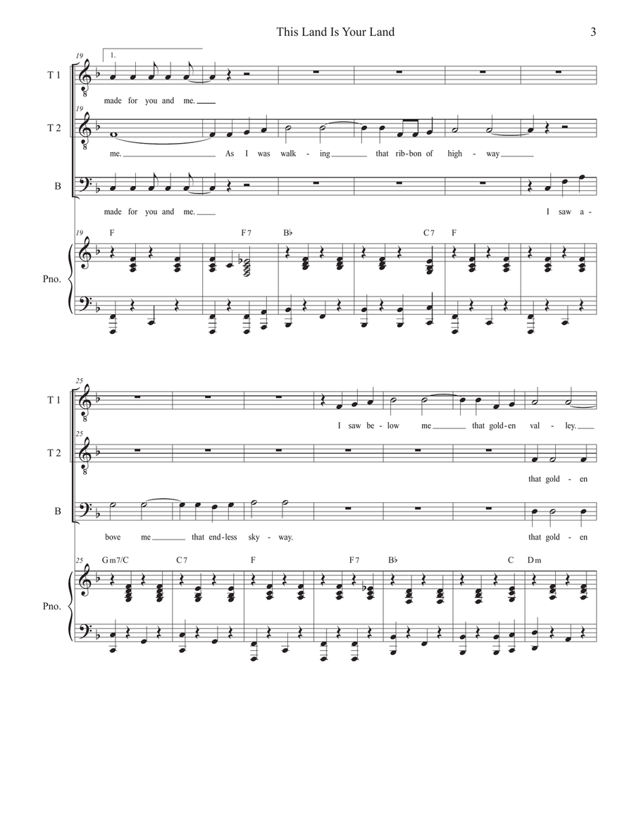 This Land Is Your Land This Land Is Your Land TTB scores gallery preview page 3