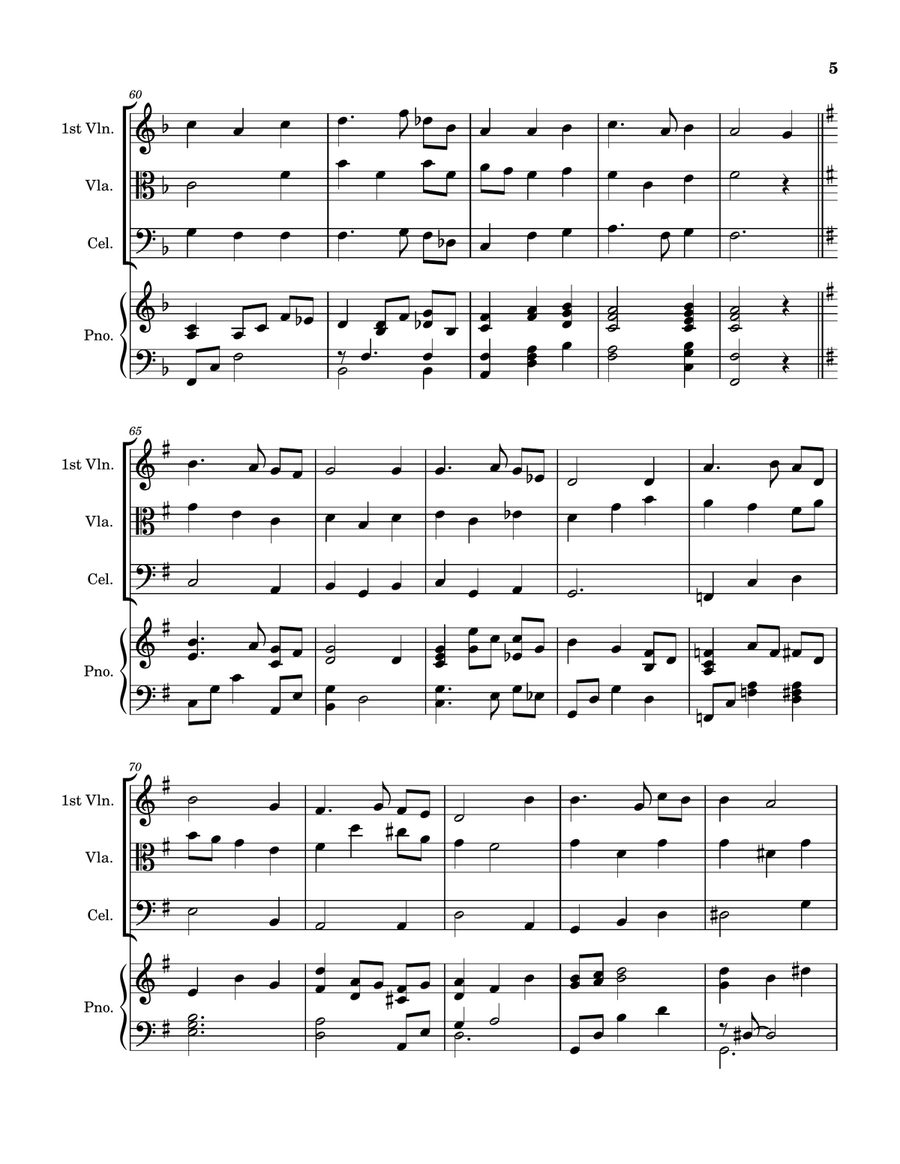 I Need Thee Every Hour String Trio scores gallery preview page 5
