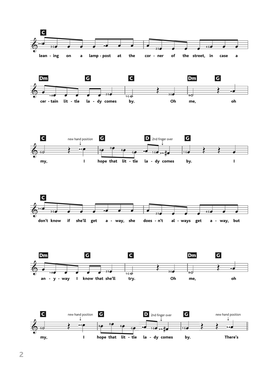 Leaning On A Lamp Post (from Me And My Girl) Piano Solo scores gallery preview page 2
