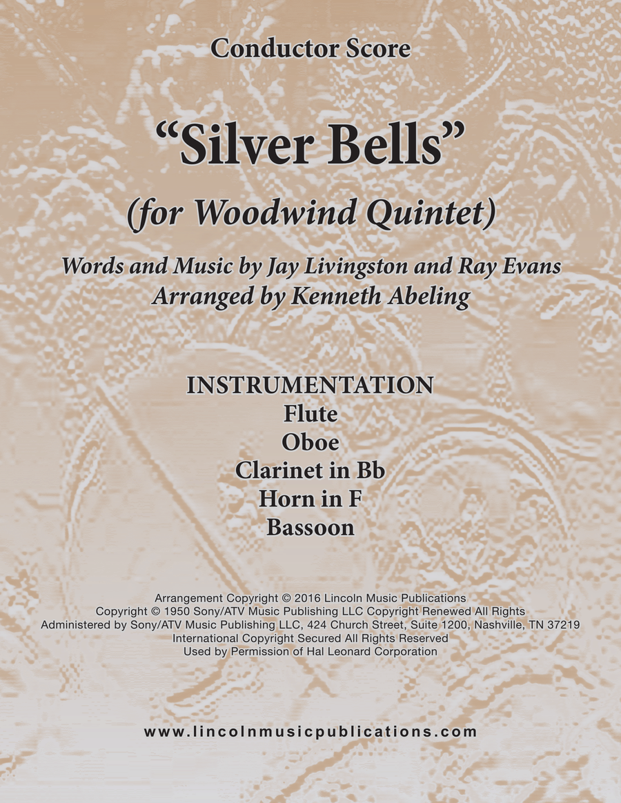 Silver Bells Woodwind Quintet scores gallery preview page 1