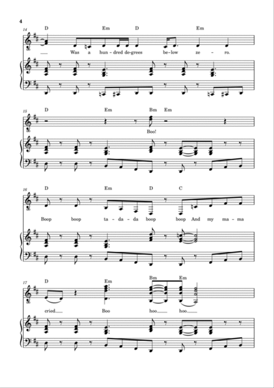 Don't Eat The Yellow Snow Voice scores gallery preview page 5