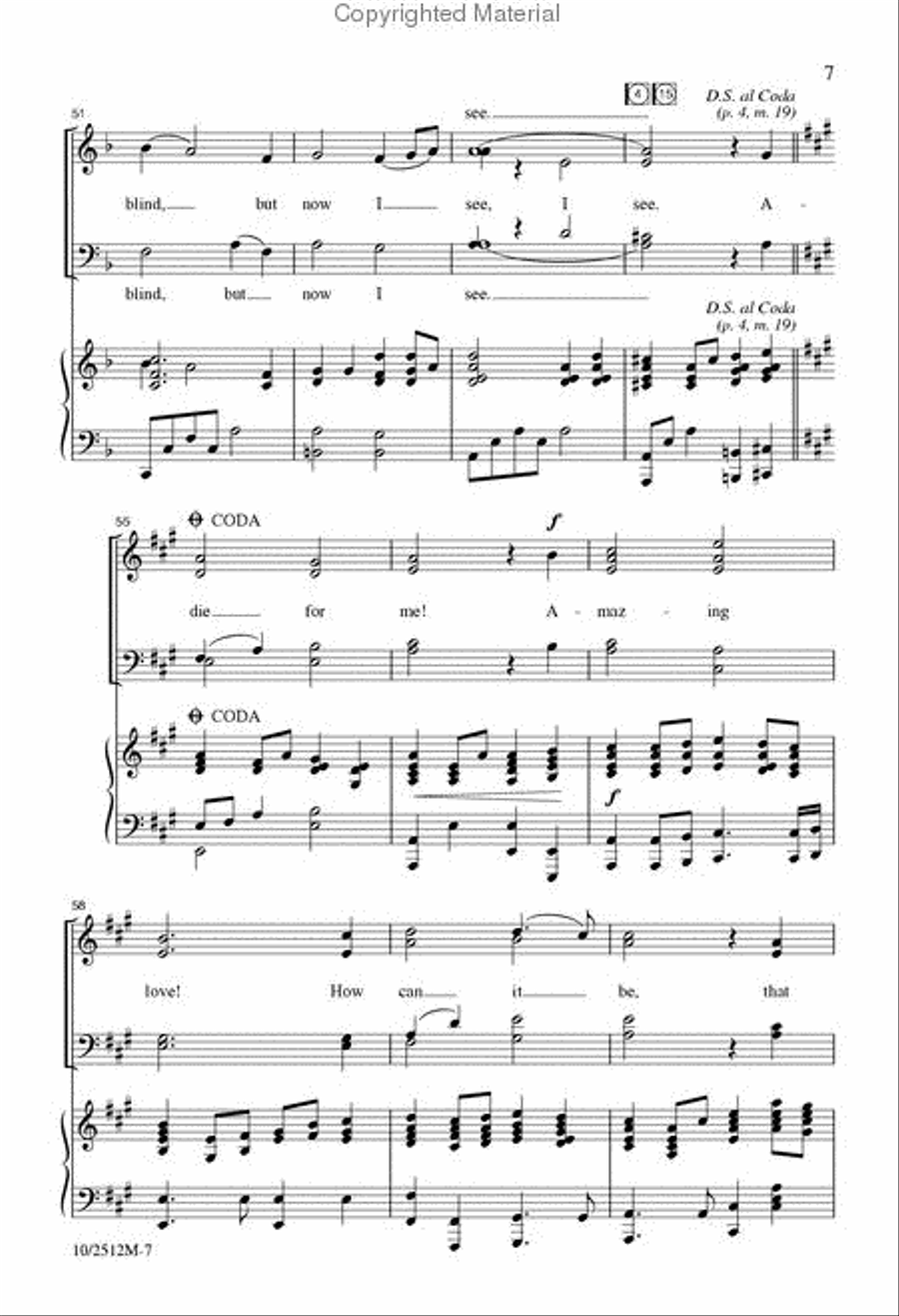 Amazing Love, How Can It Be? Divisi scores gallery preview page 7