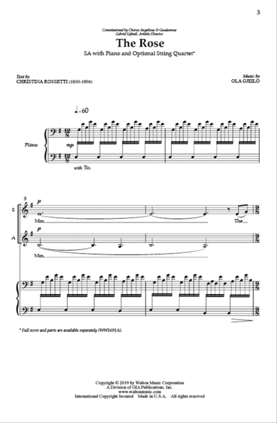 The Rose (SA) - Vocal Score SA scores gallery preview page 2