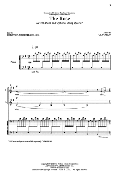 The Rose (SA) - Vocal Score image number null