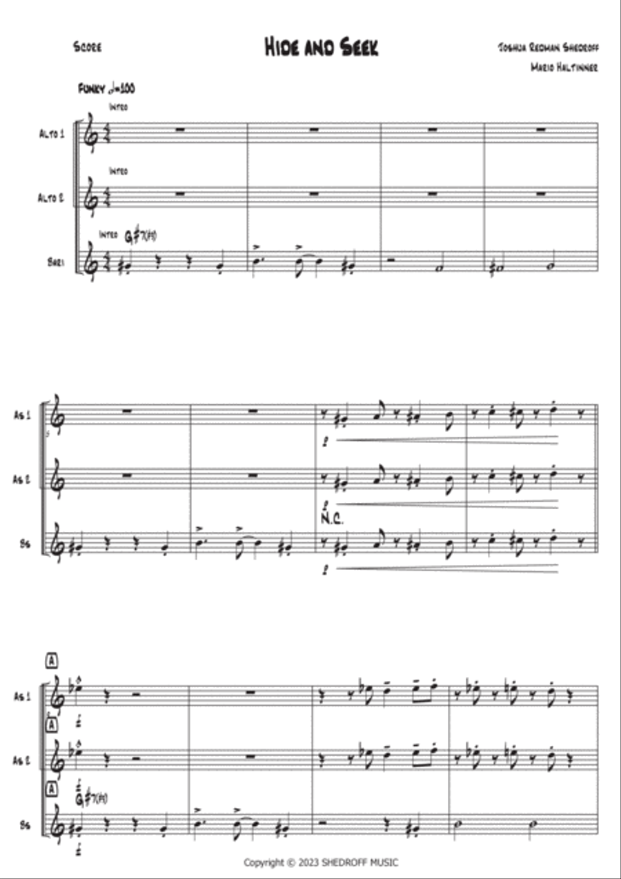 Hide And Seek Woodwind Trio scores gallery preview page 2