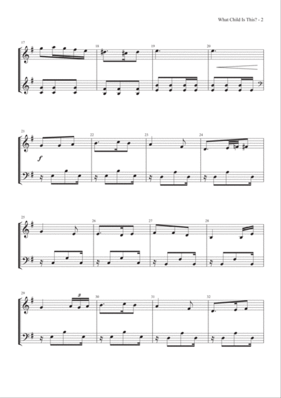 What Child Is This Marimba scores gallery preview page 3