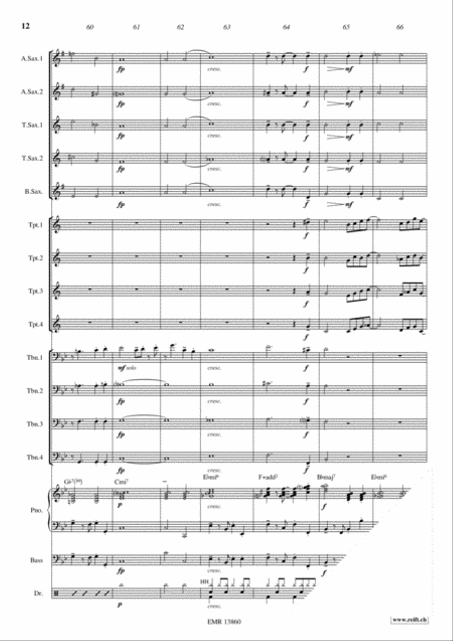 Zodiac Zodiac Big Band scores gallery preview page 13