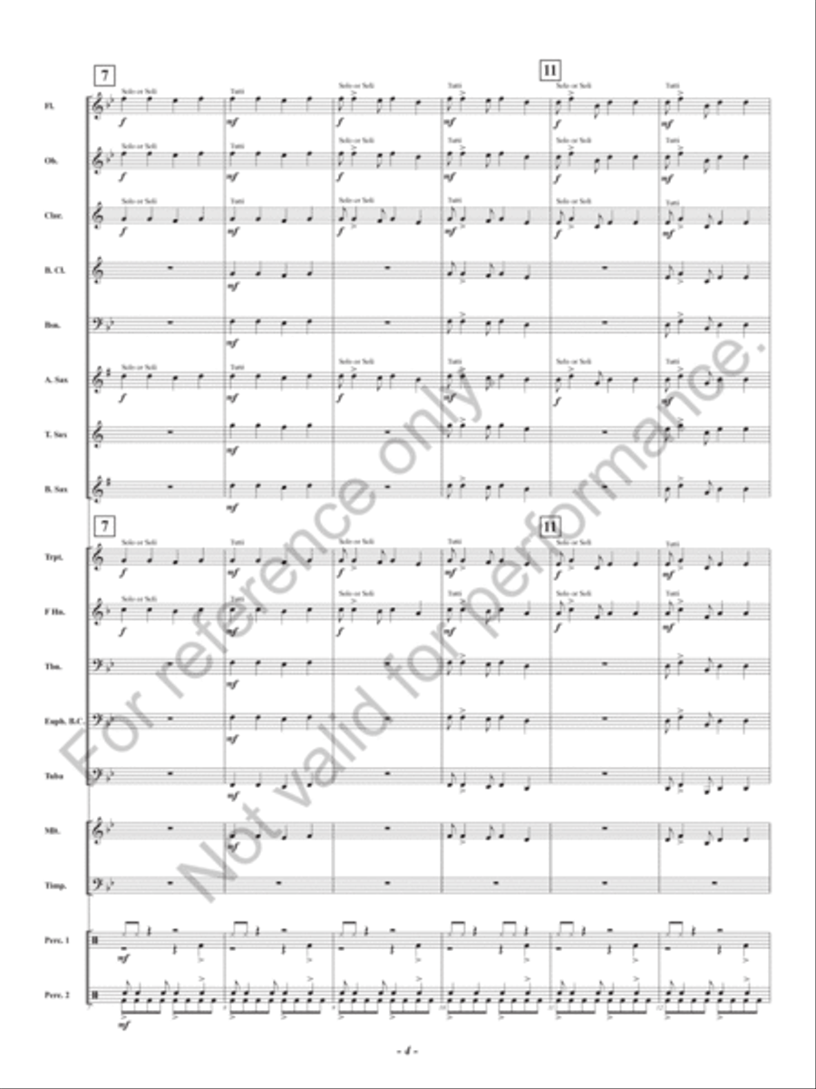 Kye Kye Kule Concert Band scores gallery preview page 5