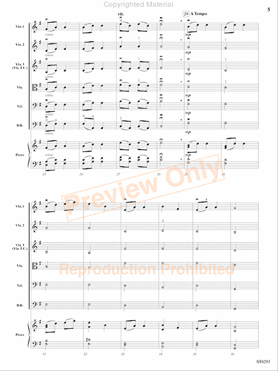 To A Wild Rose String Orchestra scores gallery preview page 6