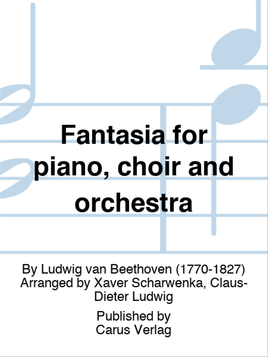 Fantasia for piano, choir and orchestra Choir scores gallery preview page 1
