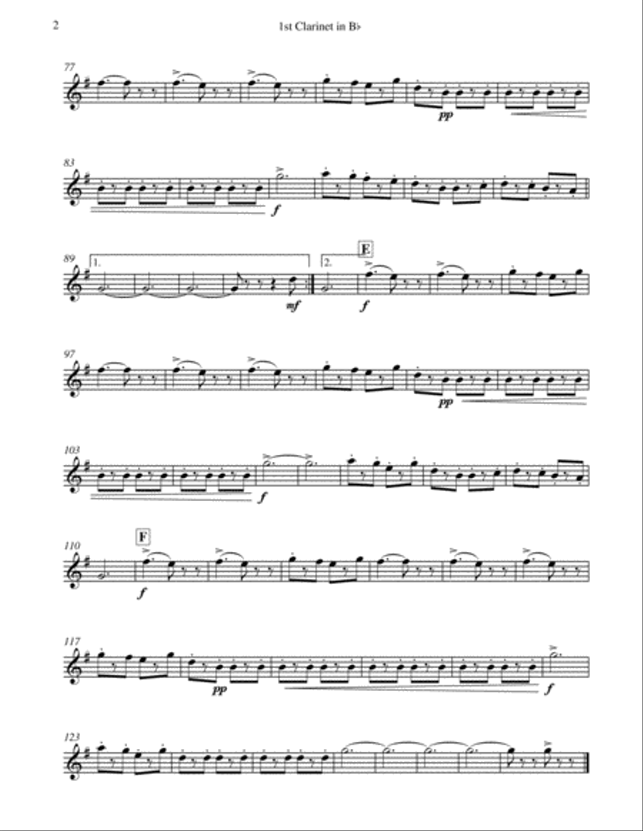 Funiculi Funicula - for Pep Band; Concert Band; Basketball Band; Jazz Combo Concert Band scores gallery preview page 4