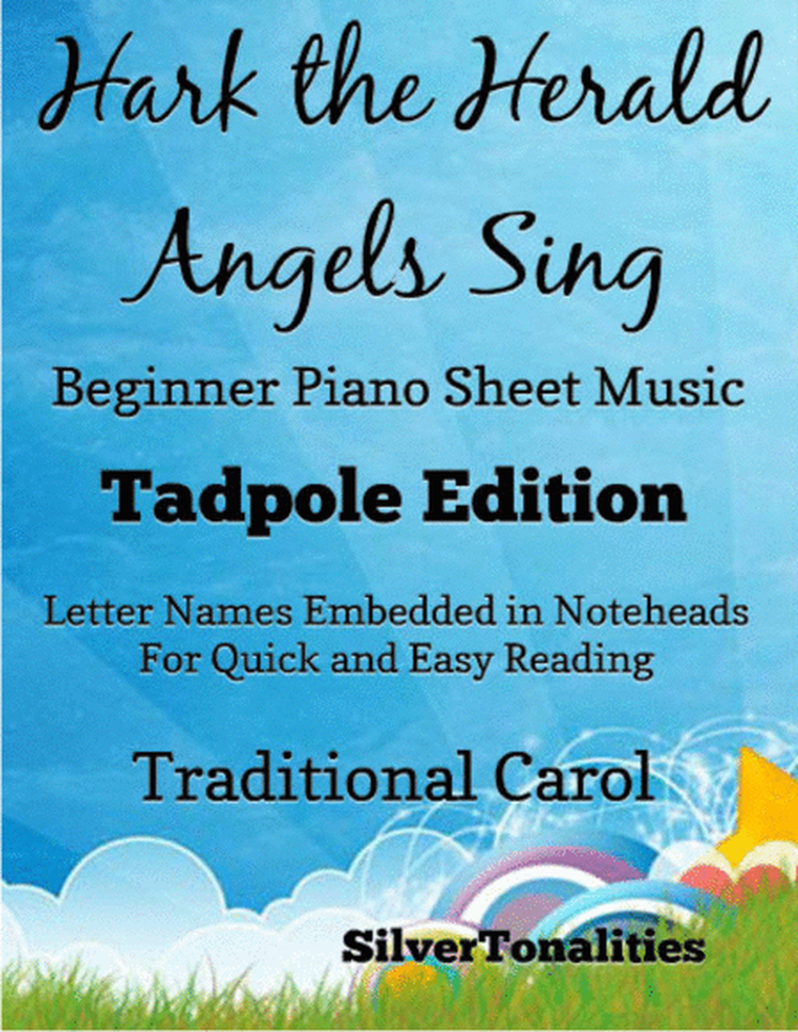 Hark the Herald Angels Sing Beginner Piano Sheet Music 2nd Edition