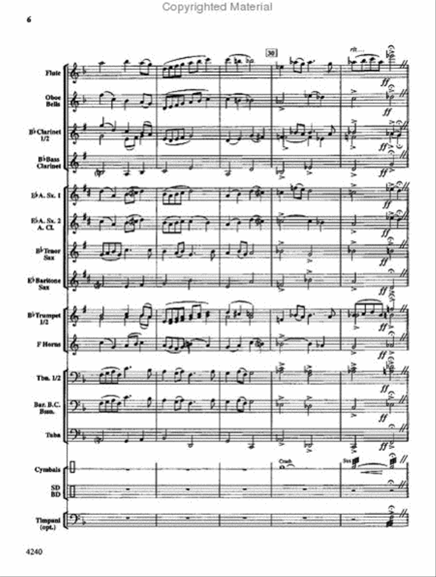 By Dawn's Early Light Concert Band scores gallery preview page 7