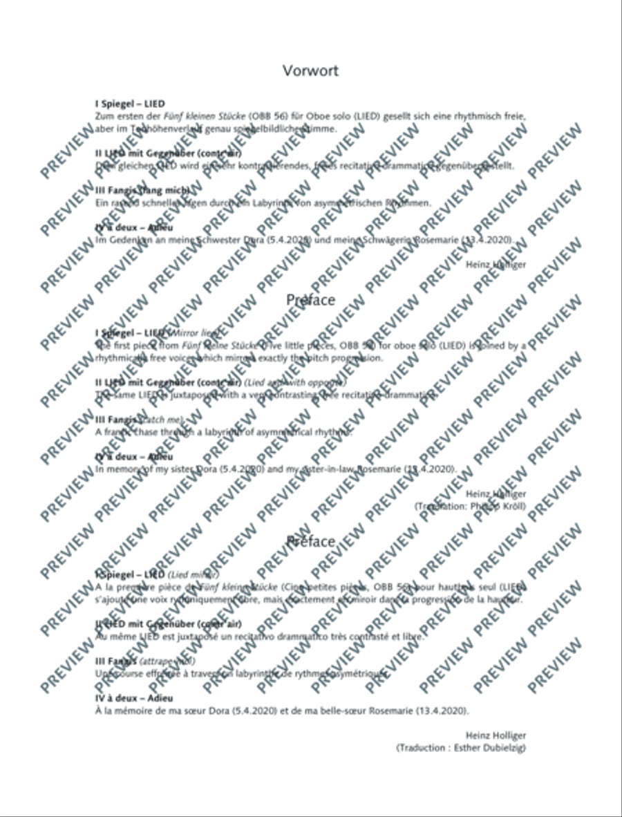 á deux English Horn scores gallery preview page 4